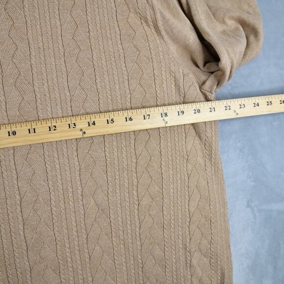 Talbots Sweatshirt Womens Brown XL Knit Long SLeeve Pullover - Picture 8 of 8